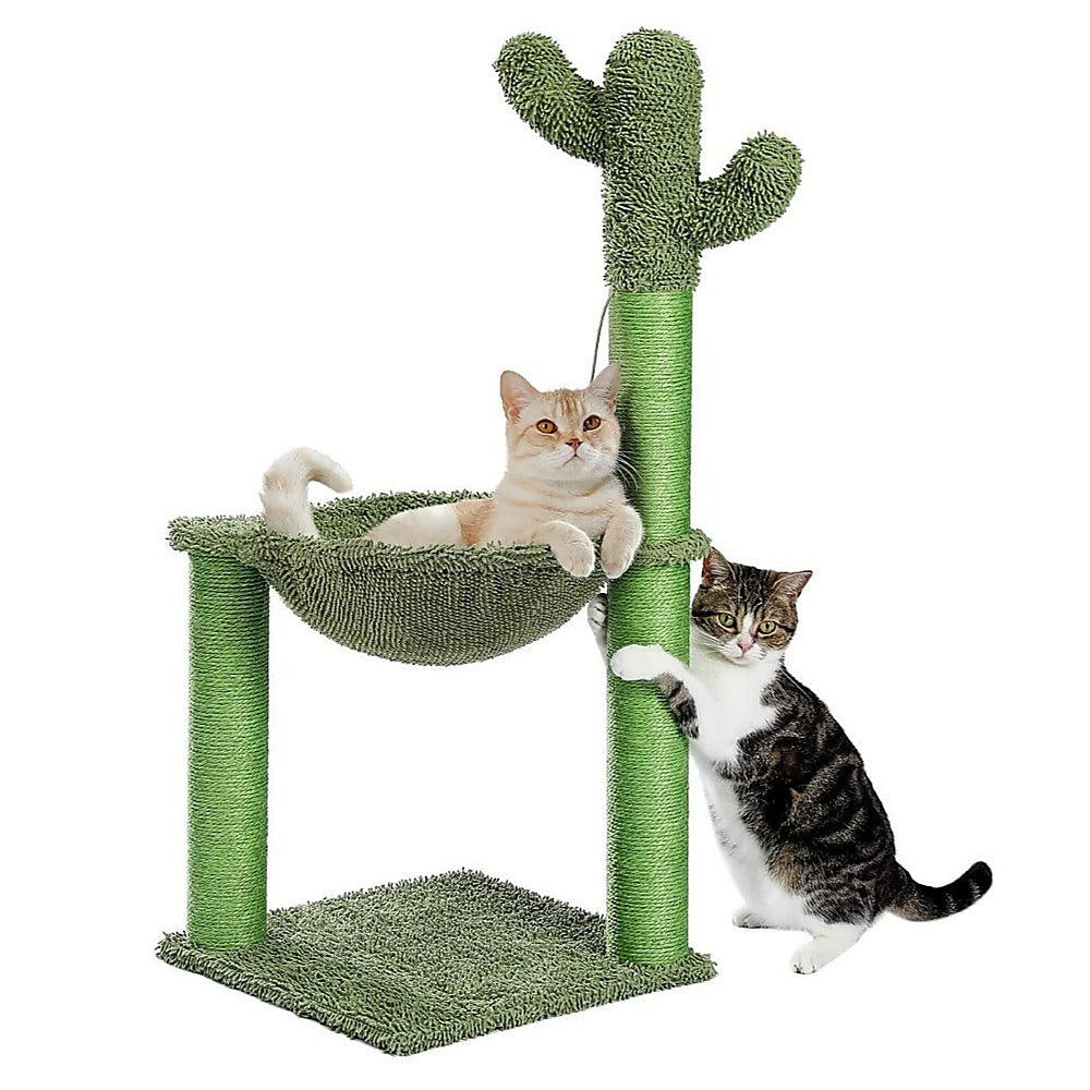 Cactus Cat Tree Tower Scratching Post Scratcher Kitten Condo House Play Bed Toys Big Bedding Australia