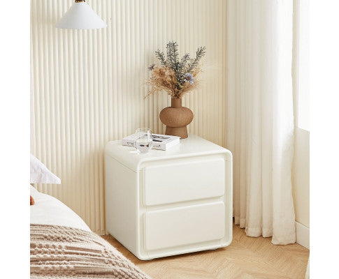 Astrid White Bedside Table Big Bedding Australia