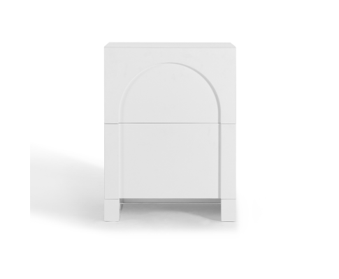 Dome White Bedside Table Big Bedding Australia