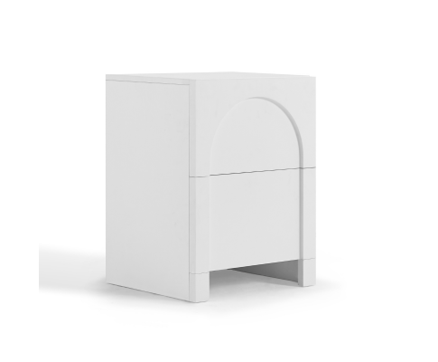 Dome White Bedside Table Big Bedding Australia