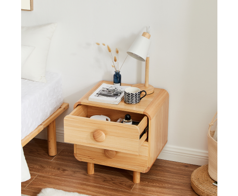 Spencer Natural Bedside Table Big Bedding Australia