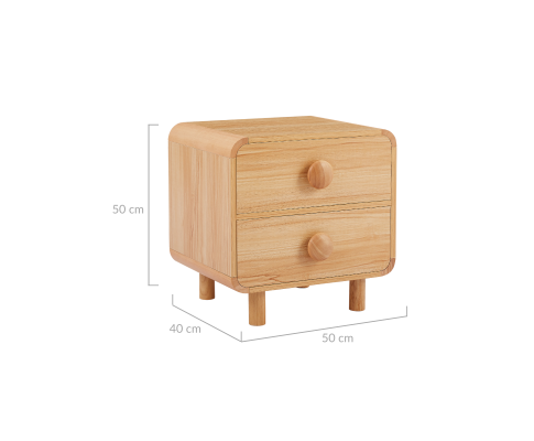 Spencer Natural Bedside Table Big Bedding Australia