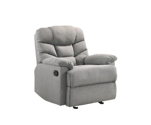 Rocking Recliner Chair Swing Glider Light Grey Fabric Big Bedding Australia