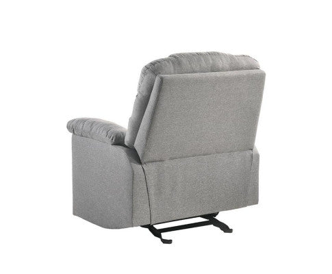 Rocking Recliner Chair Swing Glider Light Grey Fabric Big Bedding Australia