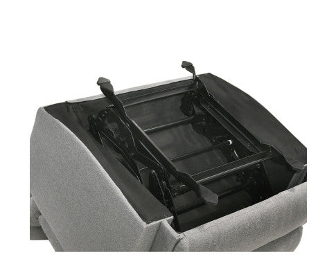 Rocking Recliner Chair Swing Glider Light Grey Fabric Big Bedding Australia