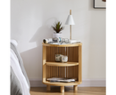 Henley Round Wooden Bedside Table Big Bedding Australia
