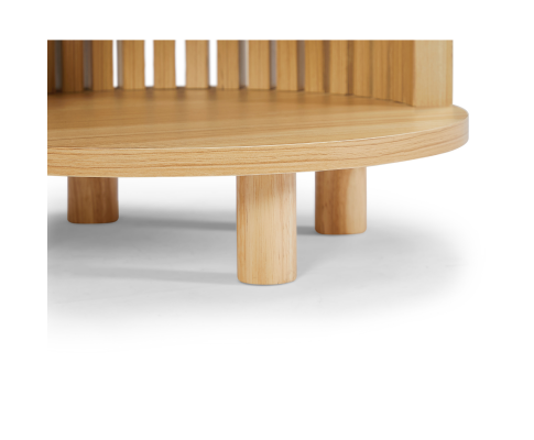 Henley Round Wooden Bedside Table Big Bedding Australia