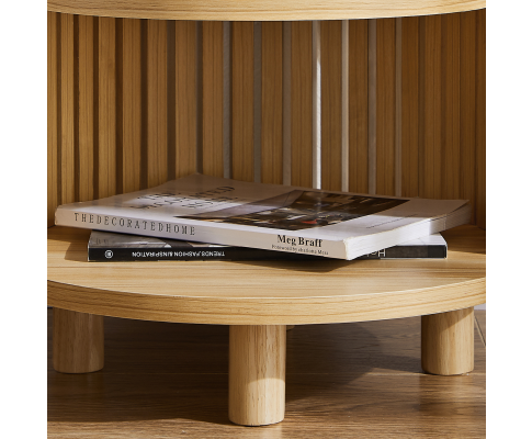 Henley Round Wooden Bedside Table Big Bedding Australia