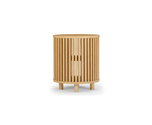 Henley Round Wooden Bedside Table Big Bedding Australia