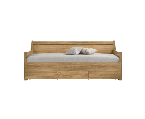Mica Natural Wooden Day Bed with 3 Drawers Sofa Bed Frame Big Bedding Australia