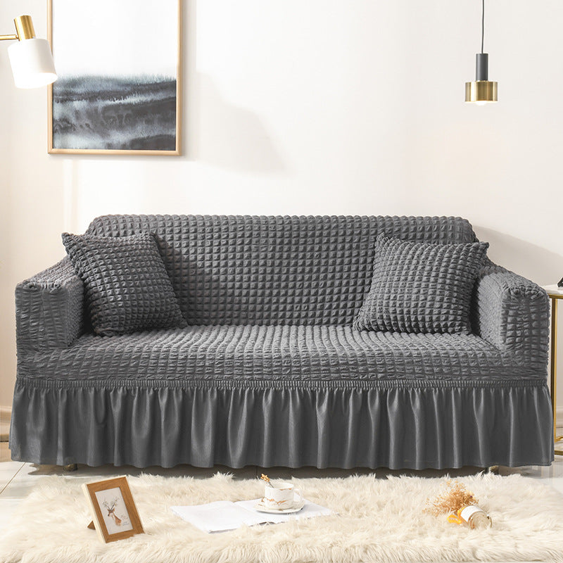 Elastic sofa cover-gray (190-230cm) Big Bedding Australia