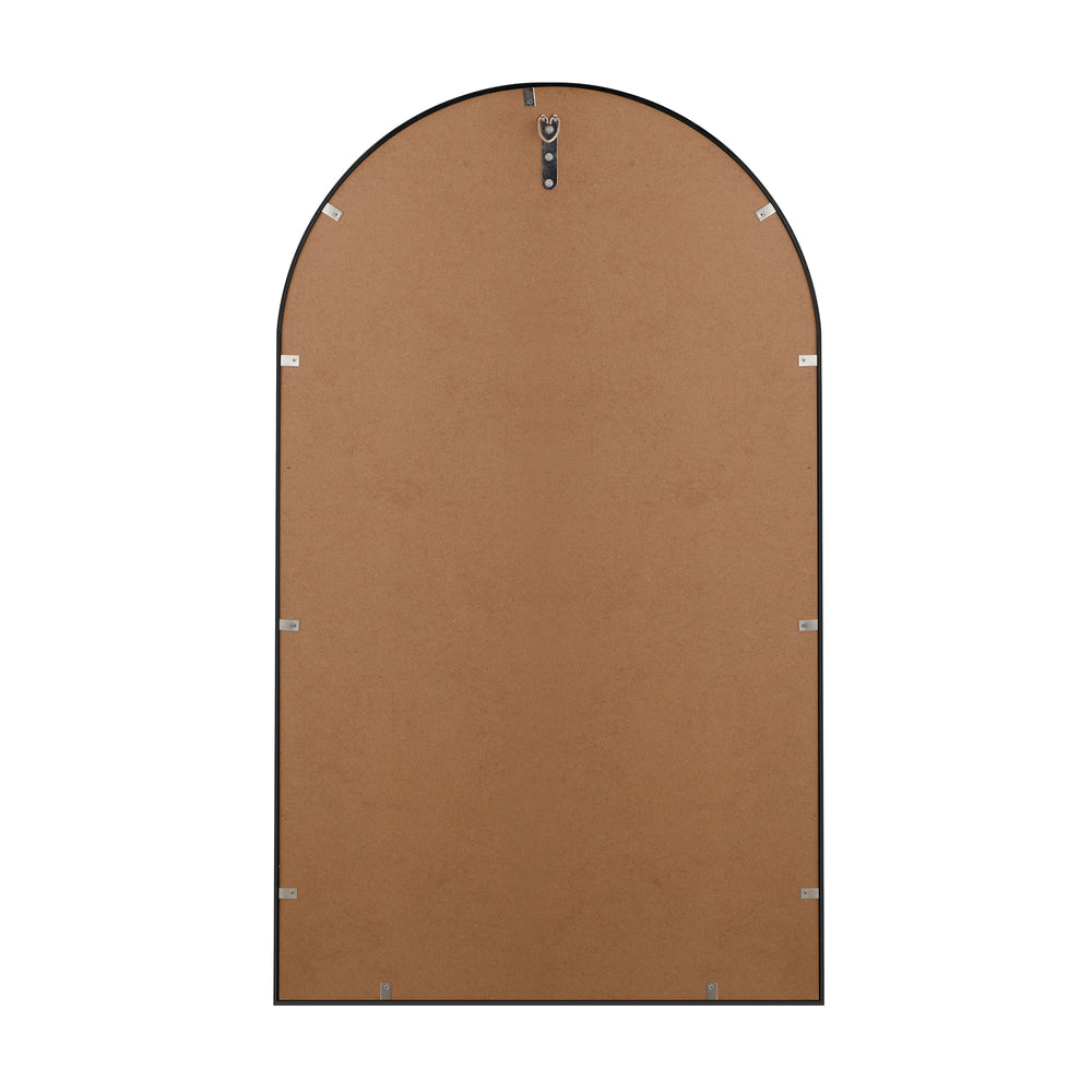 Wall Mirrors 86x50cm Arched Black Set of 2