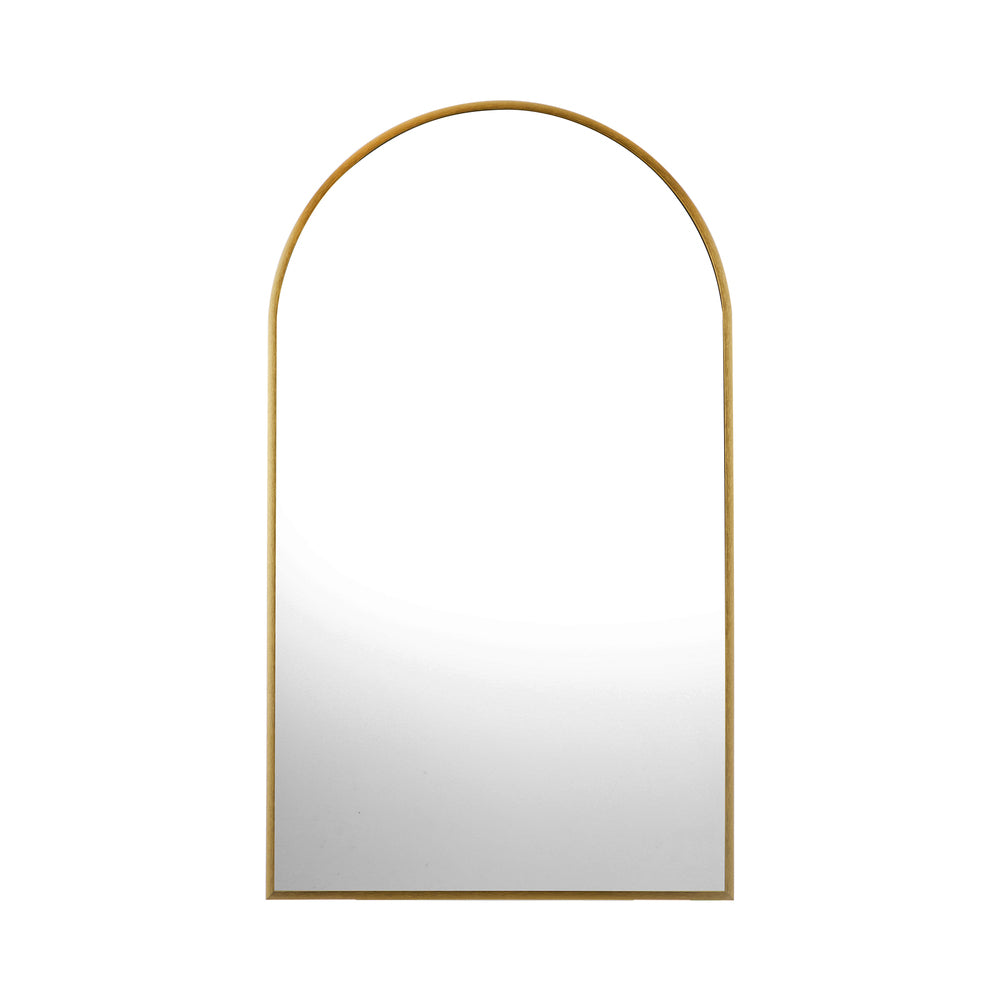 Wall Mirrors 86x50cm Arched Gold Set of 2