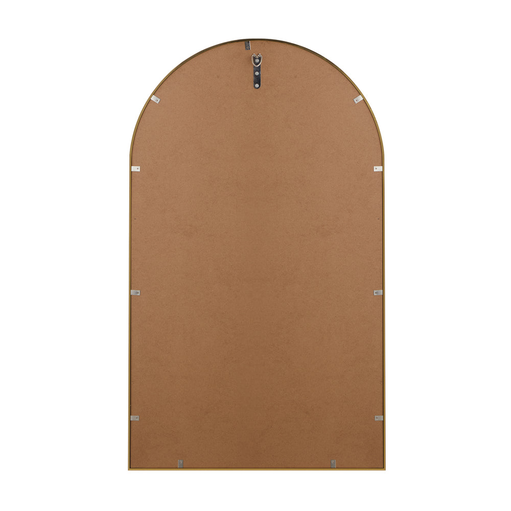 Wall Mirrors 86x50cm Arched Gold Set of 2