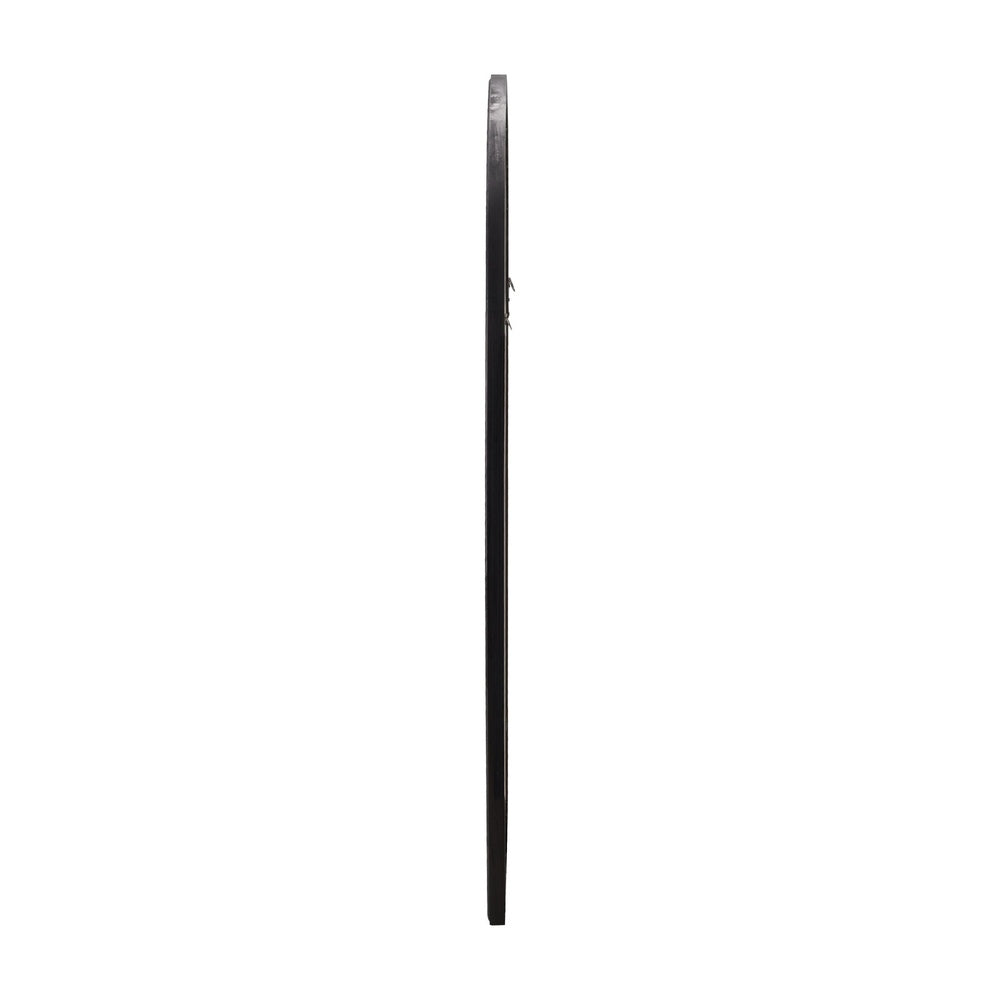 Window Mirror Arched Wall Mirror 76x51cm Black
