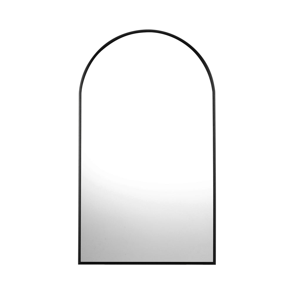 Wall Mirror 86x50cm Arched Black