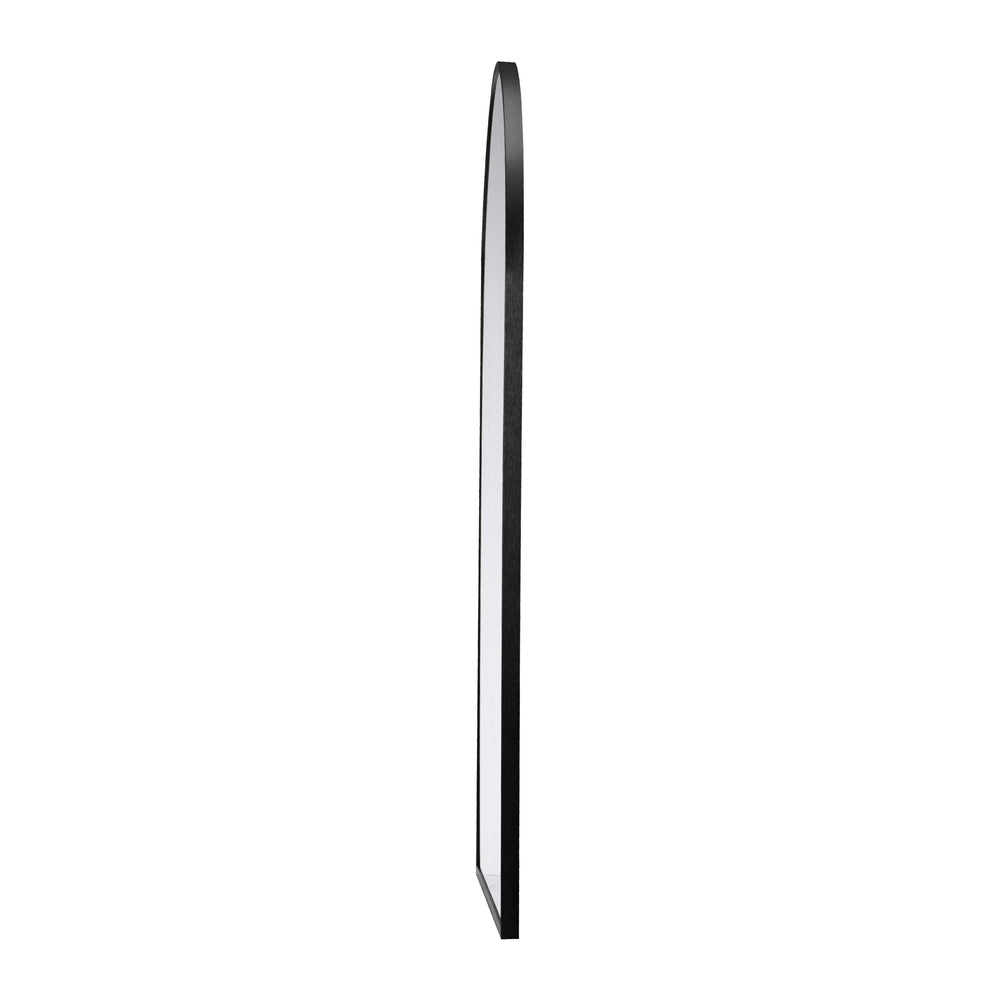 Wall Mirror 86x50cm Arched Black