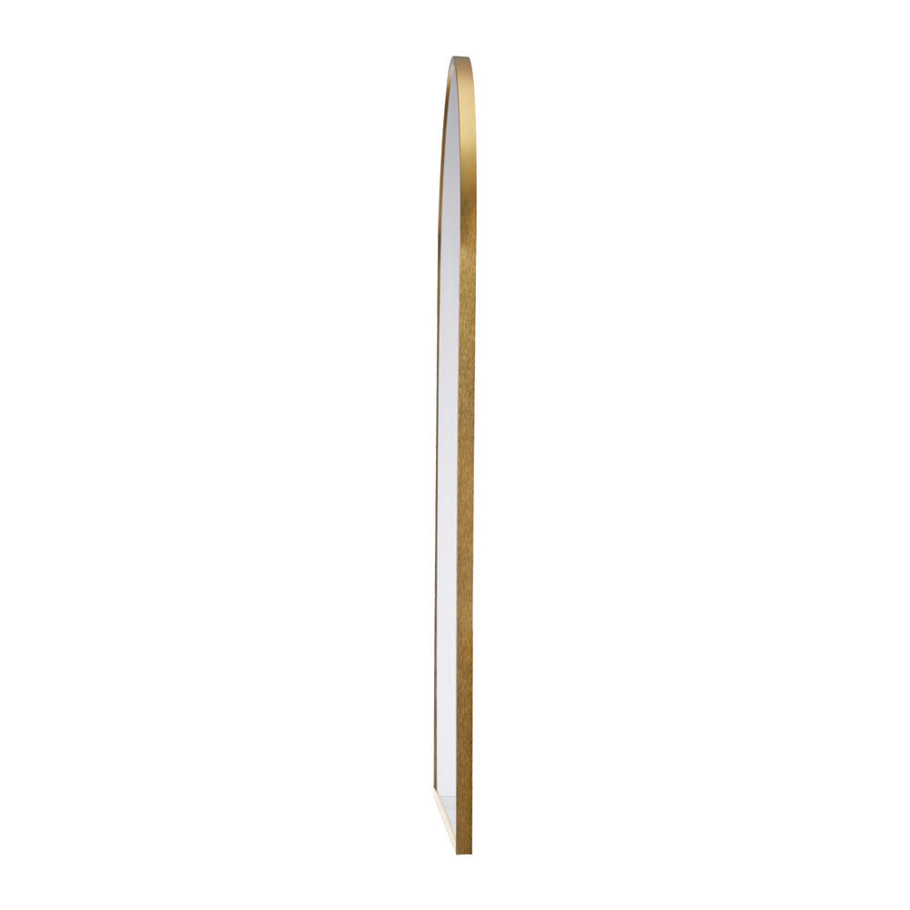 Wall Mirror 86x50cm Arched Gold