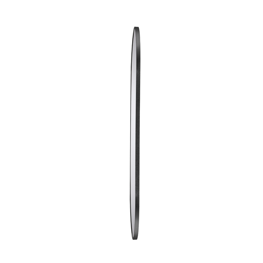 Wall Mirror Oval Black 84x50cm