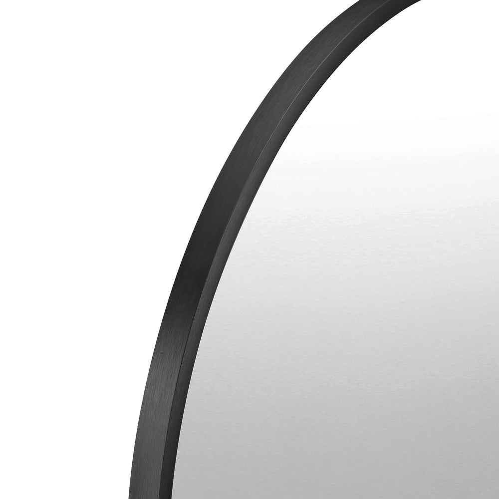Wall Mirror Oval Black 84x50cm