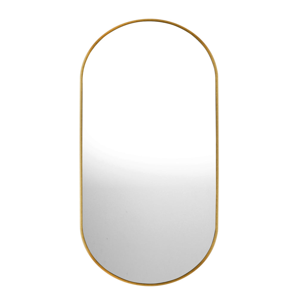 Wall Mirror Oval Gold 84x50cm