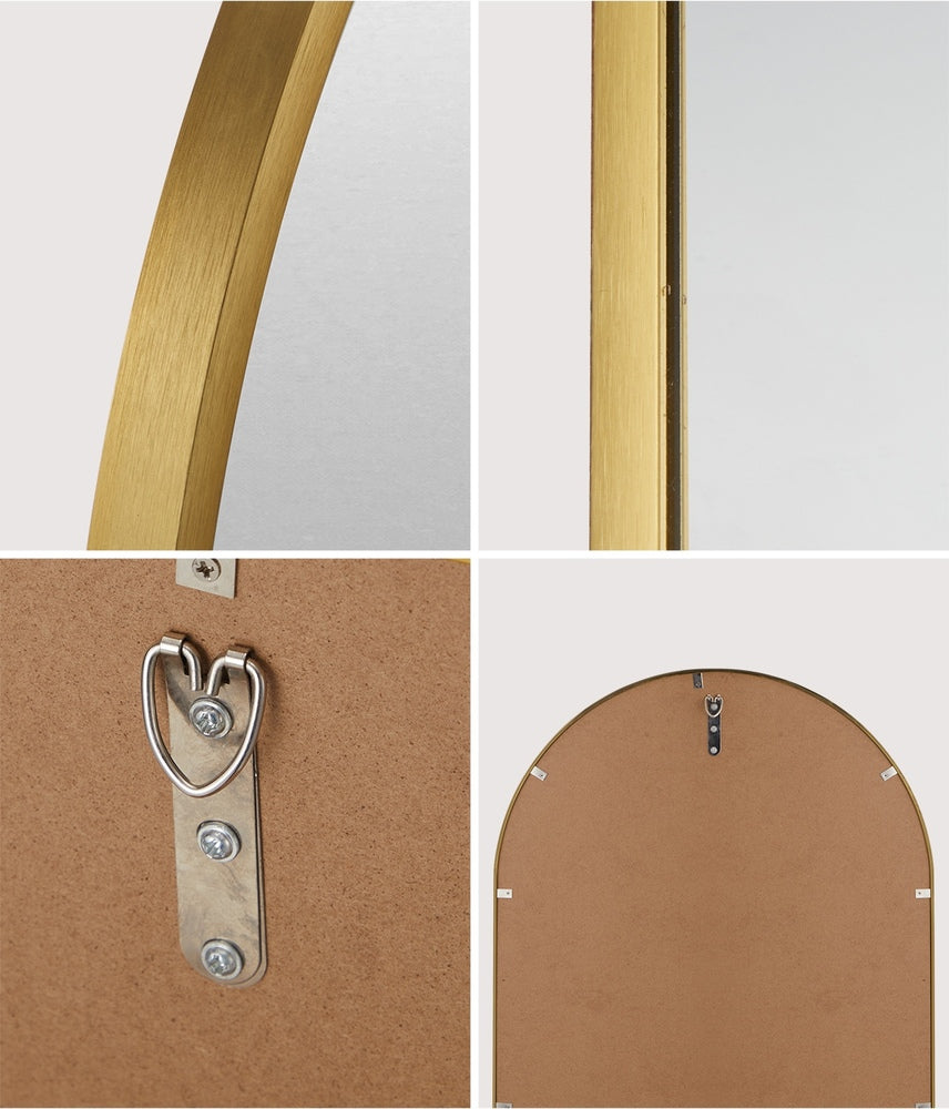 Wall Mirror Oval Gold 84x50cm