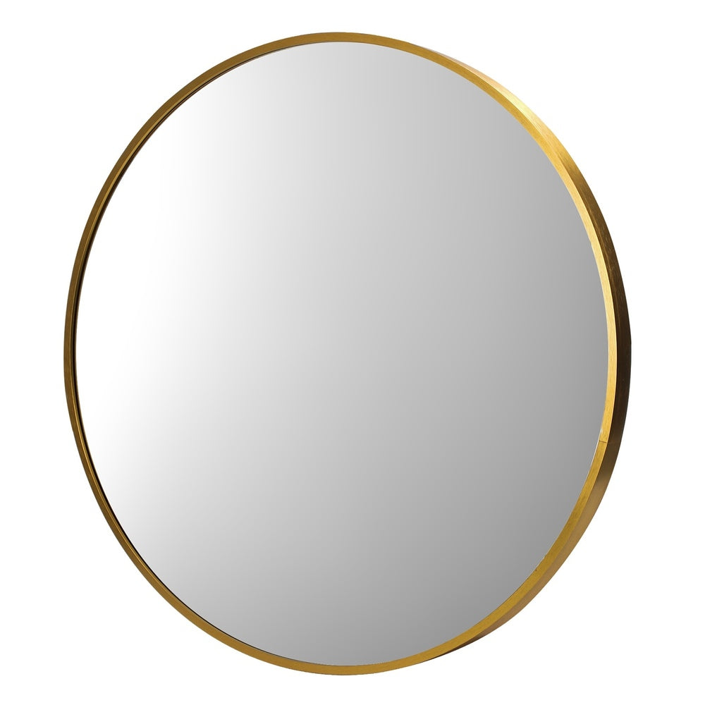 Wall Mirror Round 80cm Gold