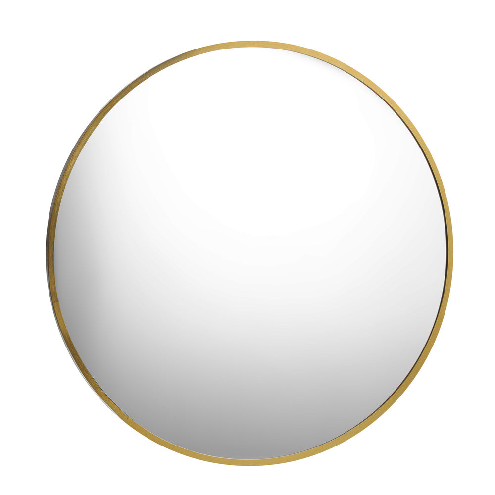 Wall Mirror Round 80cm Gold