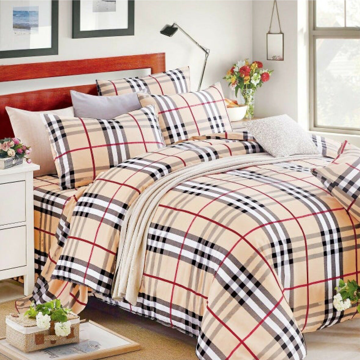 Luxor Cotton Bubbery Design Quilt Doona Duvet Cover Set