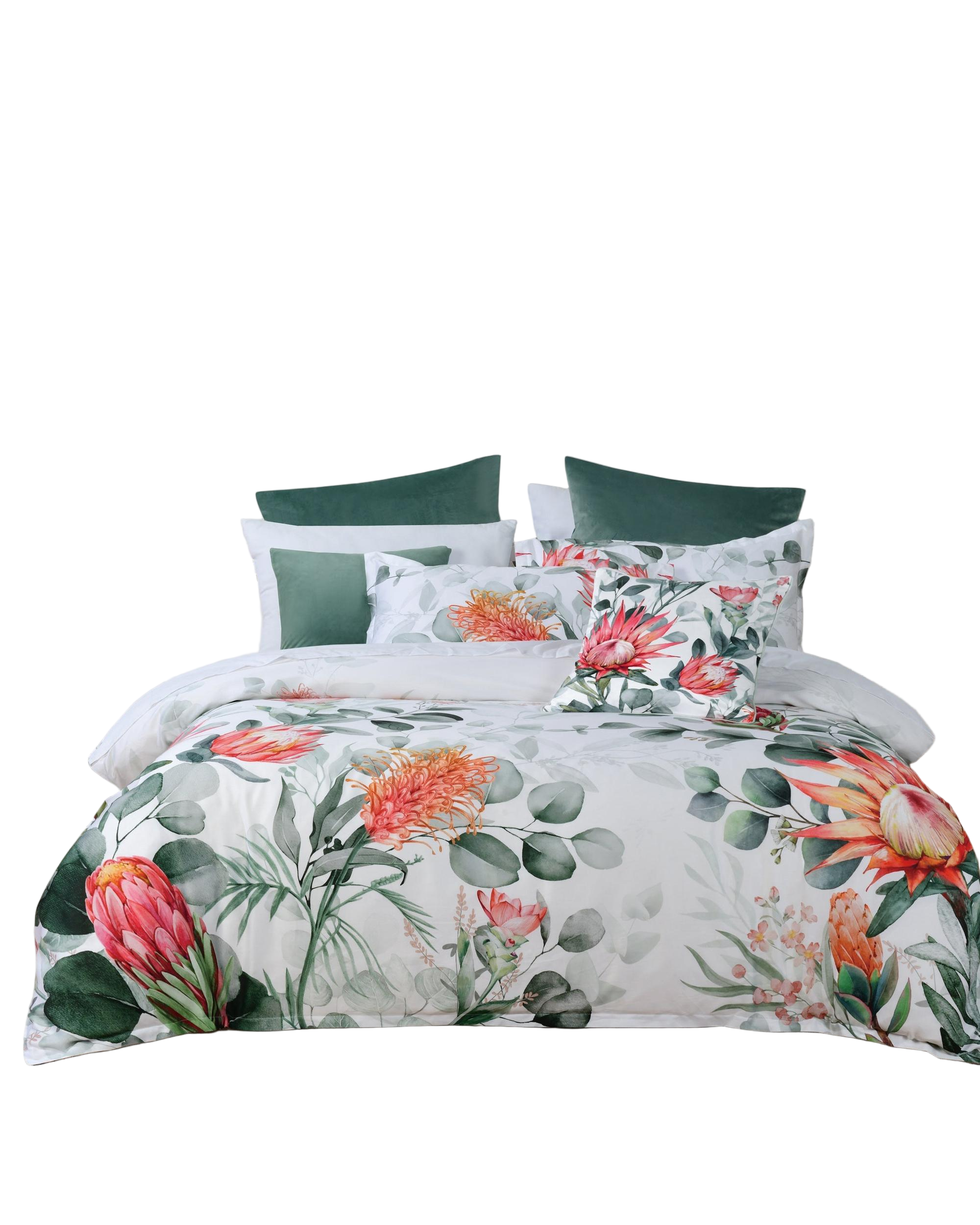 Bianca Bedding Wellingrove White Cotton Sateen Quilt Cover Set Bianca Bedding