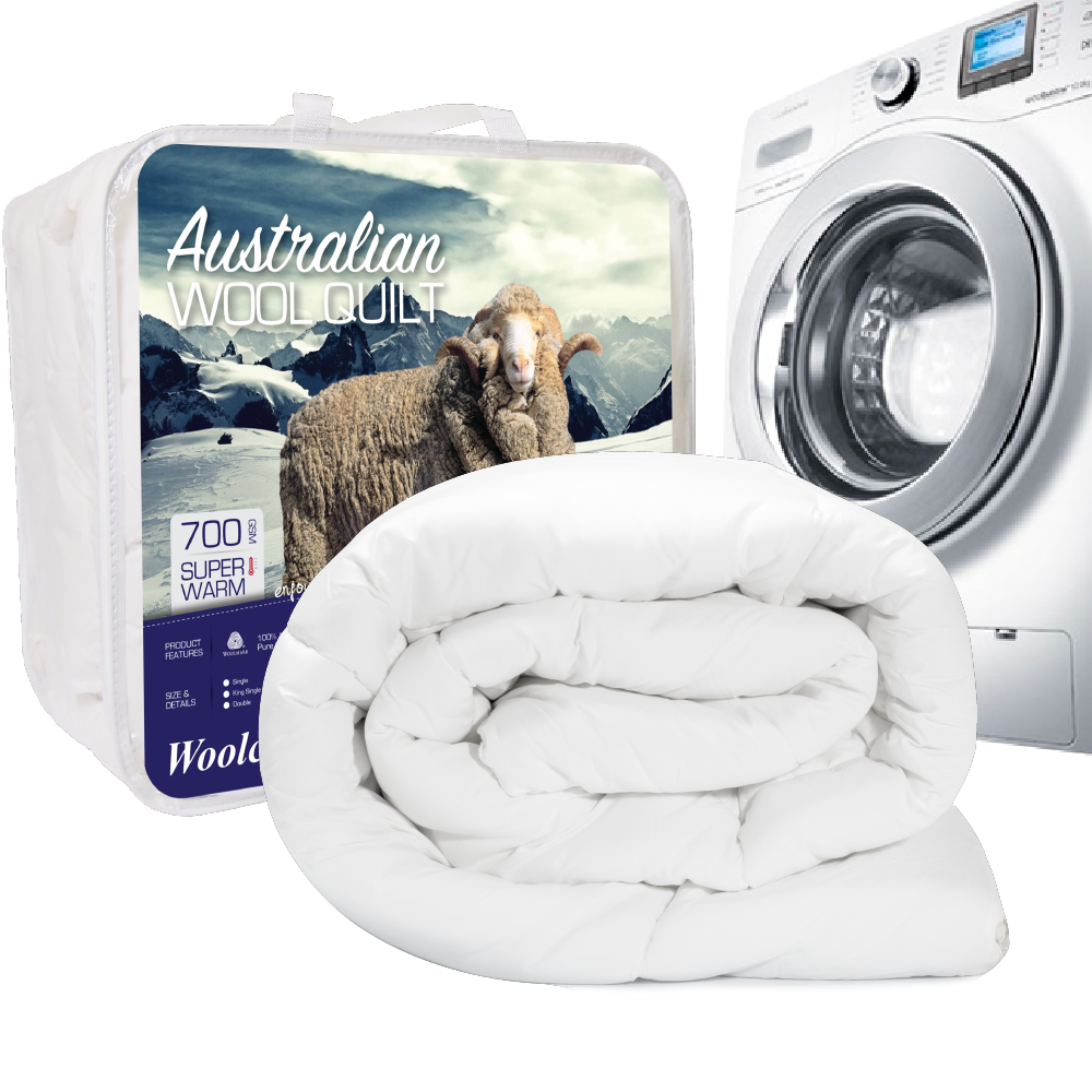 Woolcomfort Australian Made 700 GSM Machine Washable Merino Wool Quilt