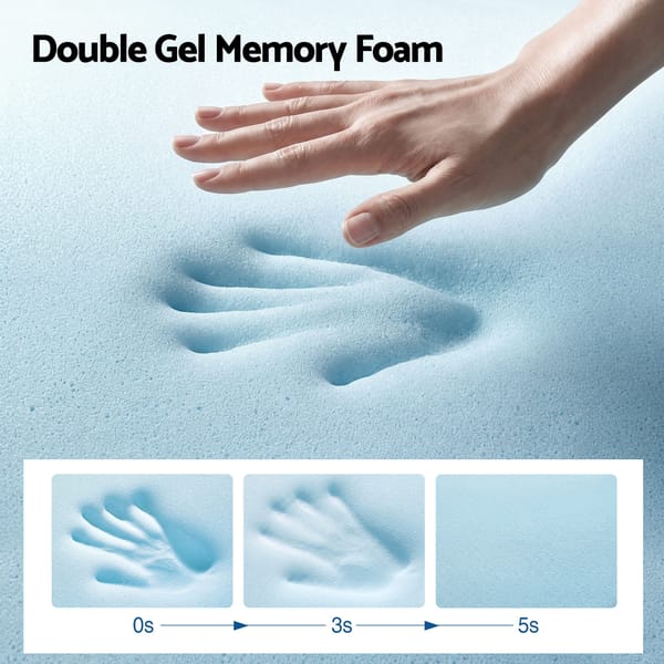 RoomSense 34cm Thick Medium Firm Hybrid Mattress for Back Pain Relief Tencel Cooling Pocket Spring Mattress