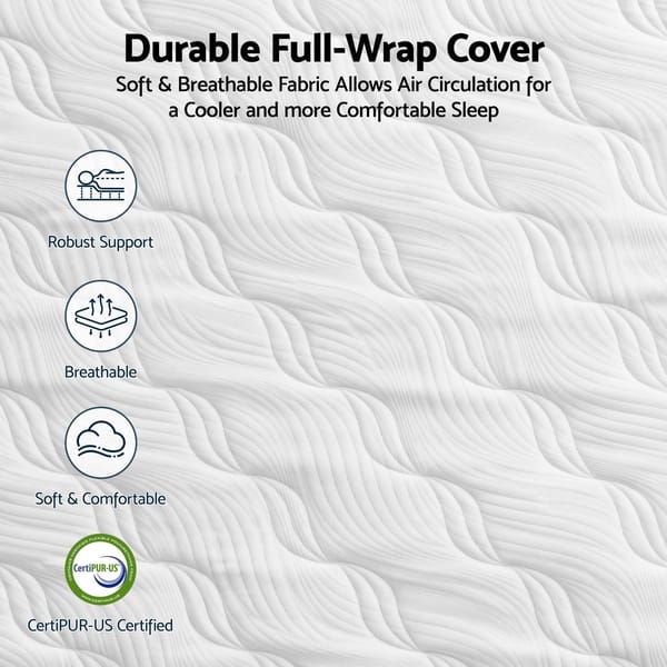 RoomSense Mattress, 26cm Orthopedic Firm Mattress for Back Pain Relief, Pocket Spring Hybrid Mattress