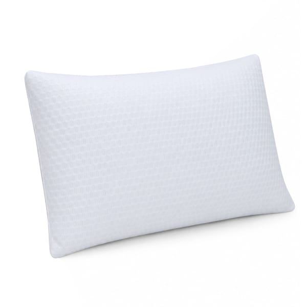 RoomSense Cooling Memory Foam Pillow Pillows 1 Pack, Anti-Flattening Bed Pillows for Hot Sleepers, Adjustable Shredded Gel Side Sleeper Pillow for Neck Support, Washable Cover, 72x50x15cm