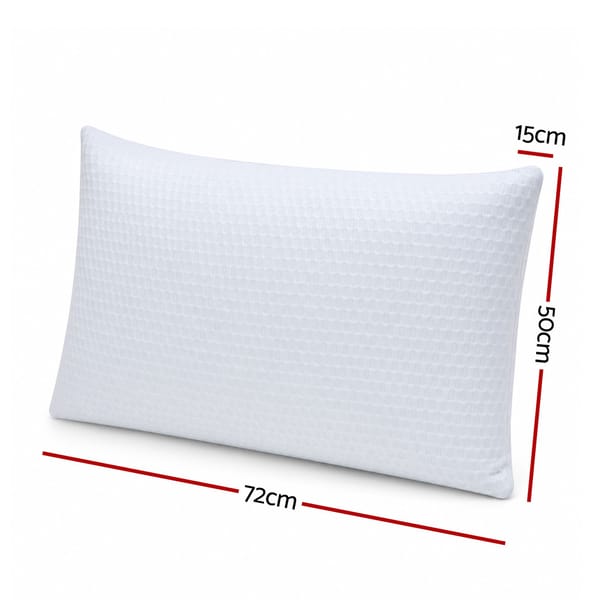 RoomSense Cooling Memory Foam Pillow Pillows 1 Pack, Anti-Flattening Bed Pillows for Hot Sleepers, Adjustable Shredded Gel Side Sleeper Pillow for Neck Support, Washable Cover, 72x50x15cm