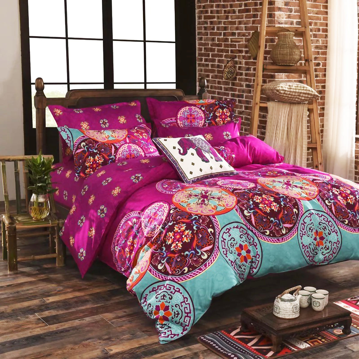 Dreamfields Mandalas Design Quilt Doona Duvet Cover Set