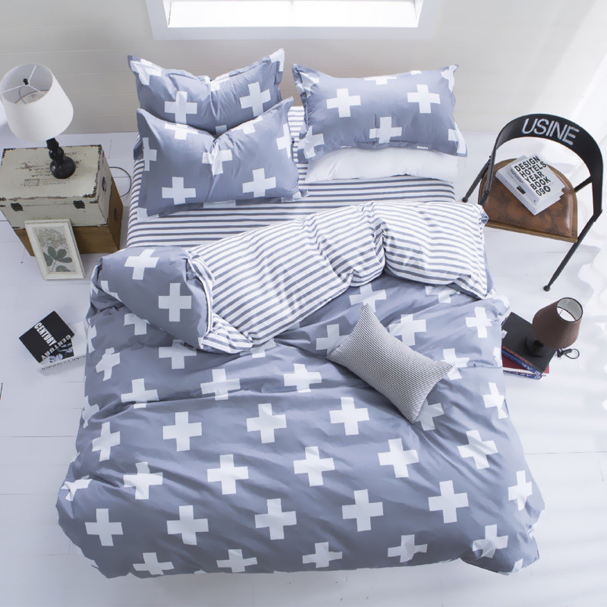 Dreamfields The Cross Design Quilt Doona Duvet Cover Set