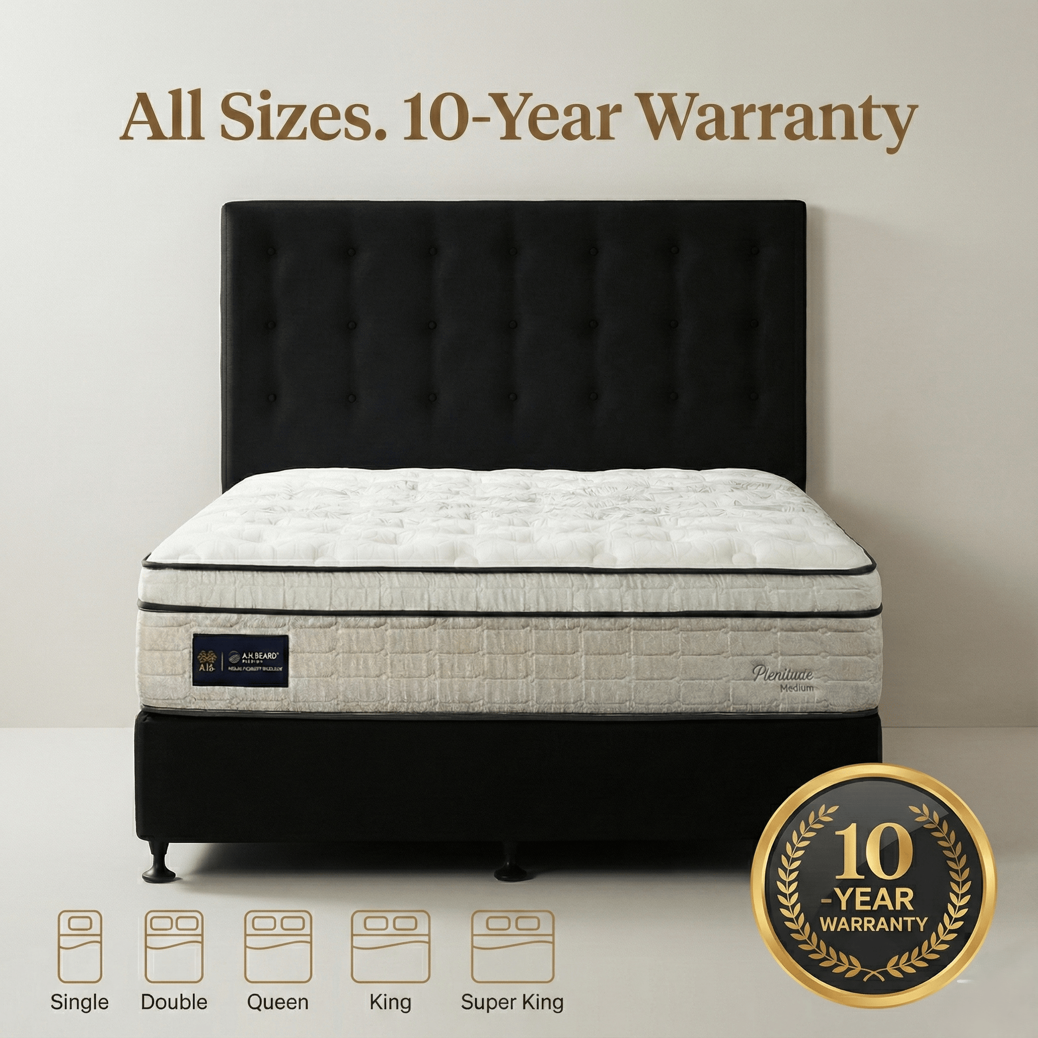 A H Beard Mattresses A H BEARD Domino Plenteous VRS Mattress By A H Beard - PLUSH