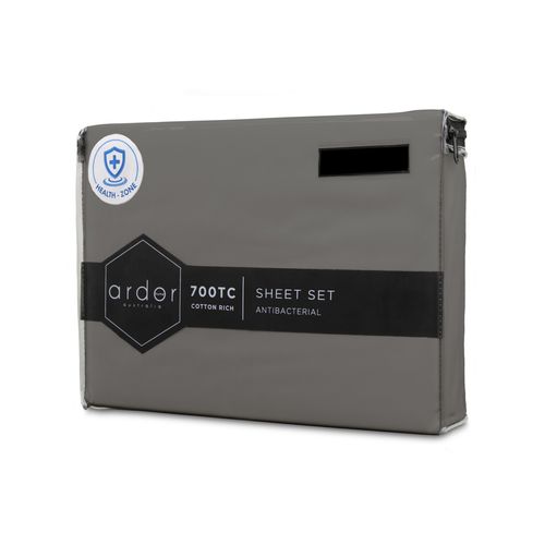 ARDOR "700TC Antibacterial" SHEET SET - CHARCOAL Ardor Bedding