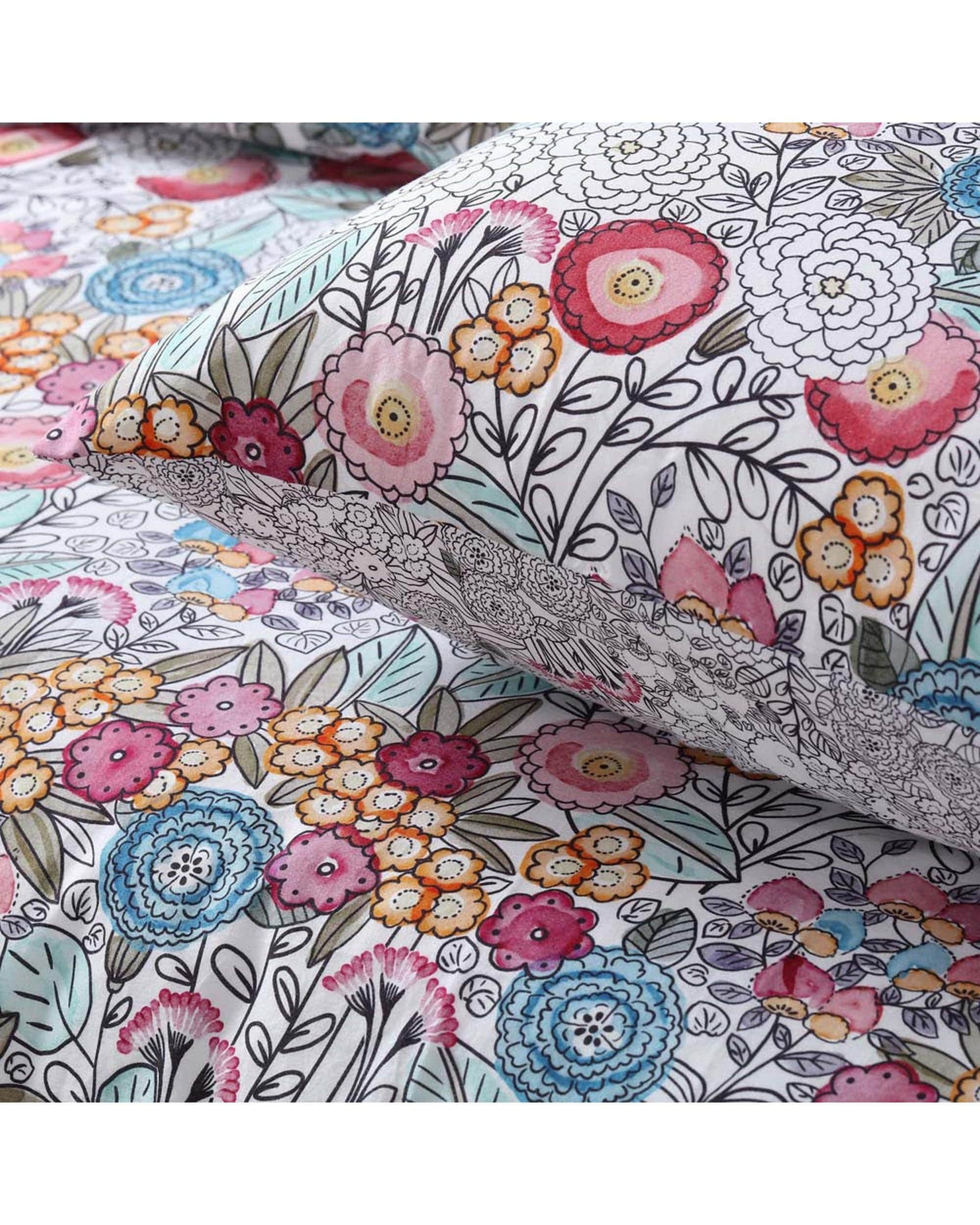Accessorize Quilt Cover Accessorize Amara Printed Washed Cotton Quilt Cover Set