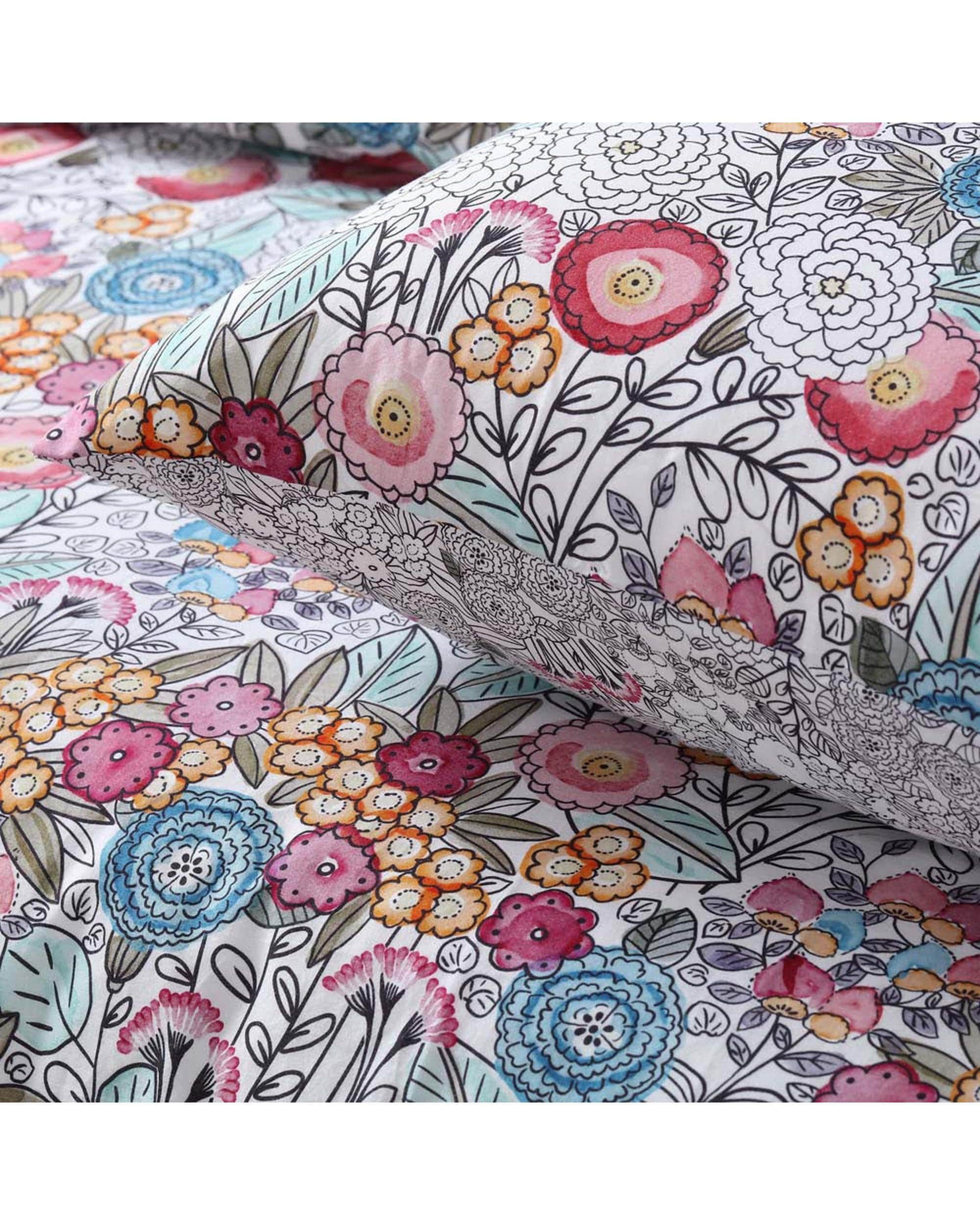 Accessorize Quilt Cover Accessorize Amara Printed Washed Cotton Quilt Cover Set