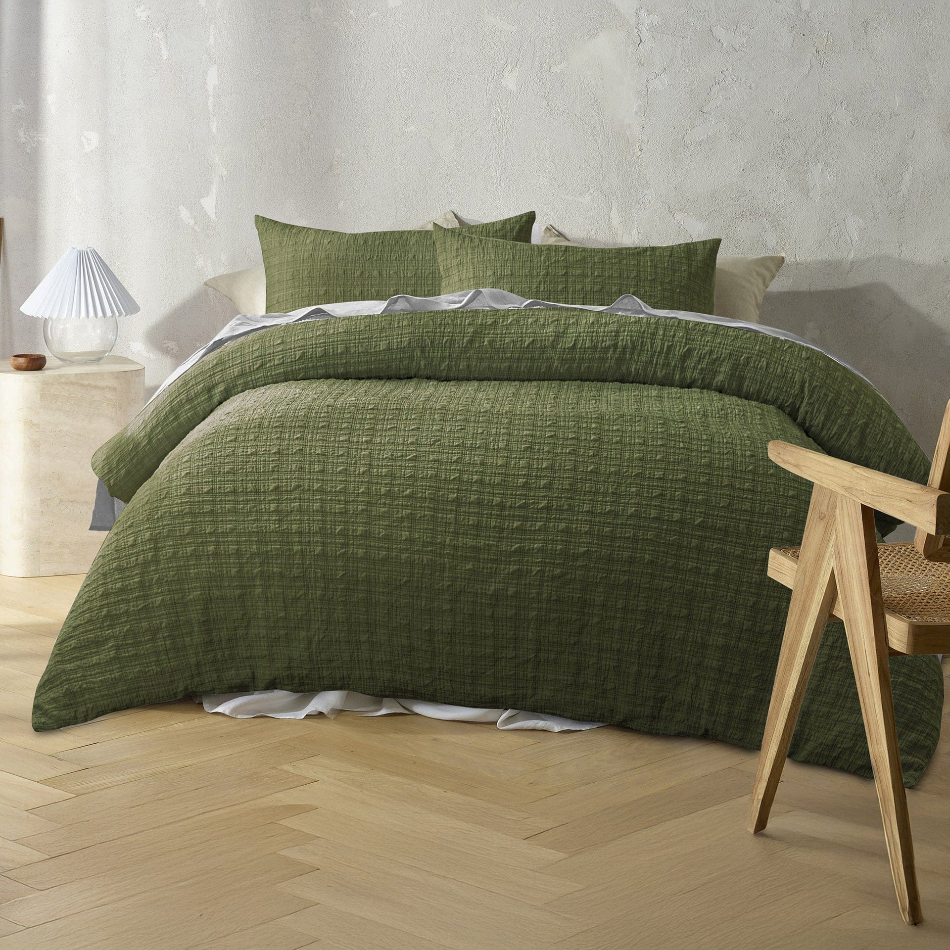 Accessorize Quilt Cover Accessorize | Augusta Quilt Cover Set - OLIVE
