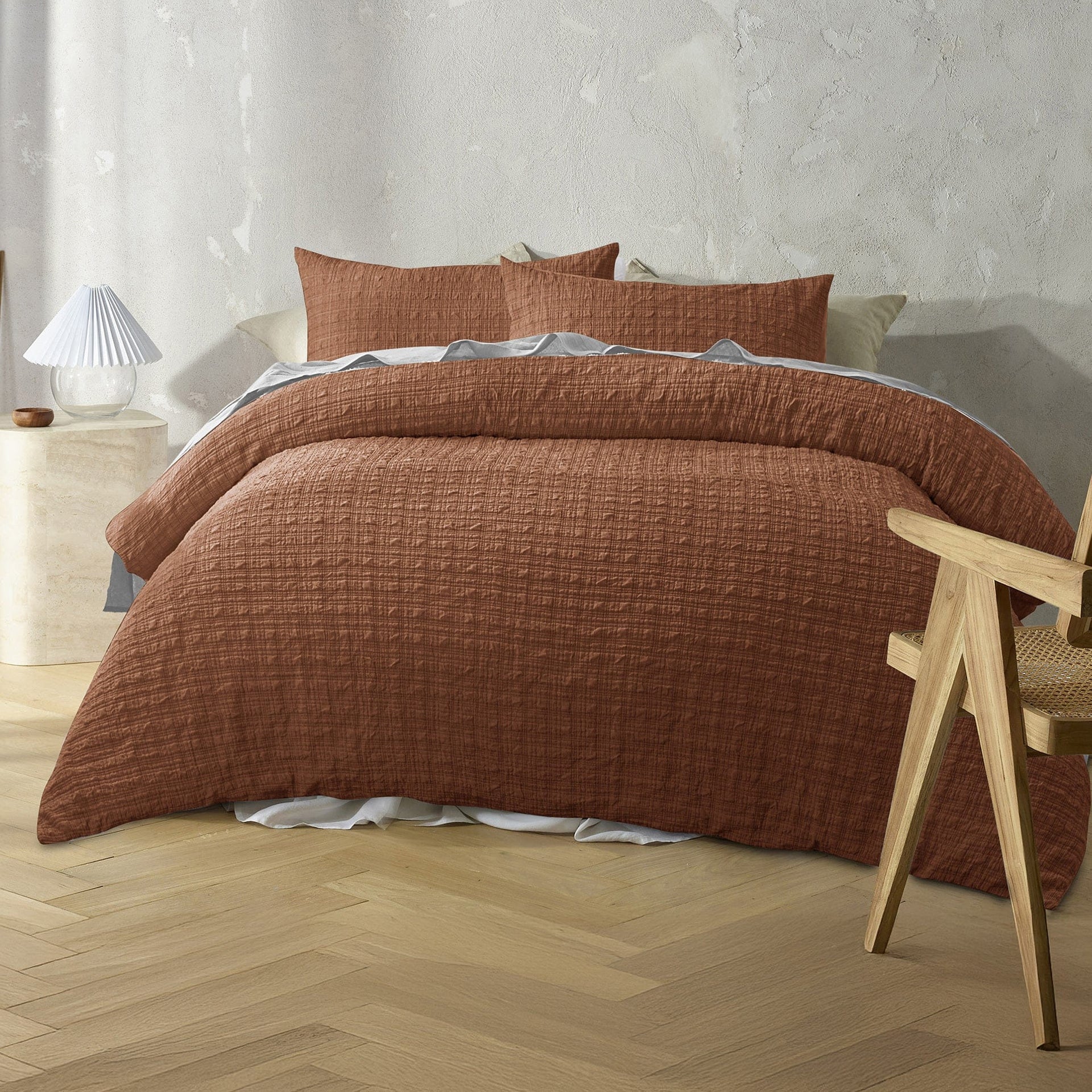 Accessorize Quilt Cover Accessorize | Augusta Quilt Cover Set - TERRACOTTA