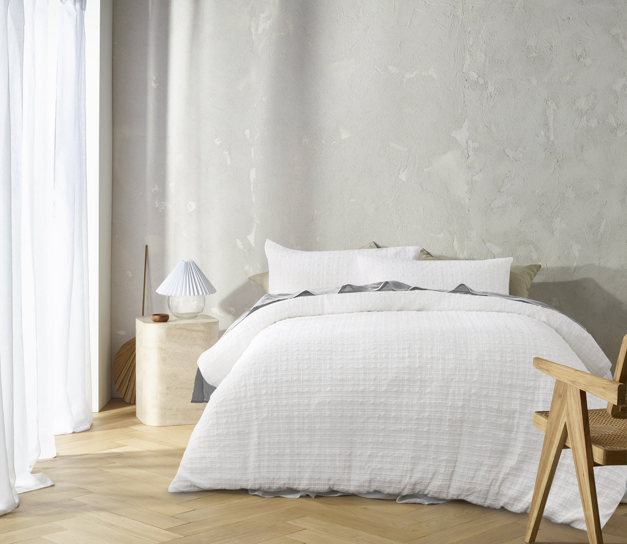 Accessorize Quilt Cover Accessorize Augusta White Quilt Cover Set