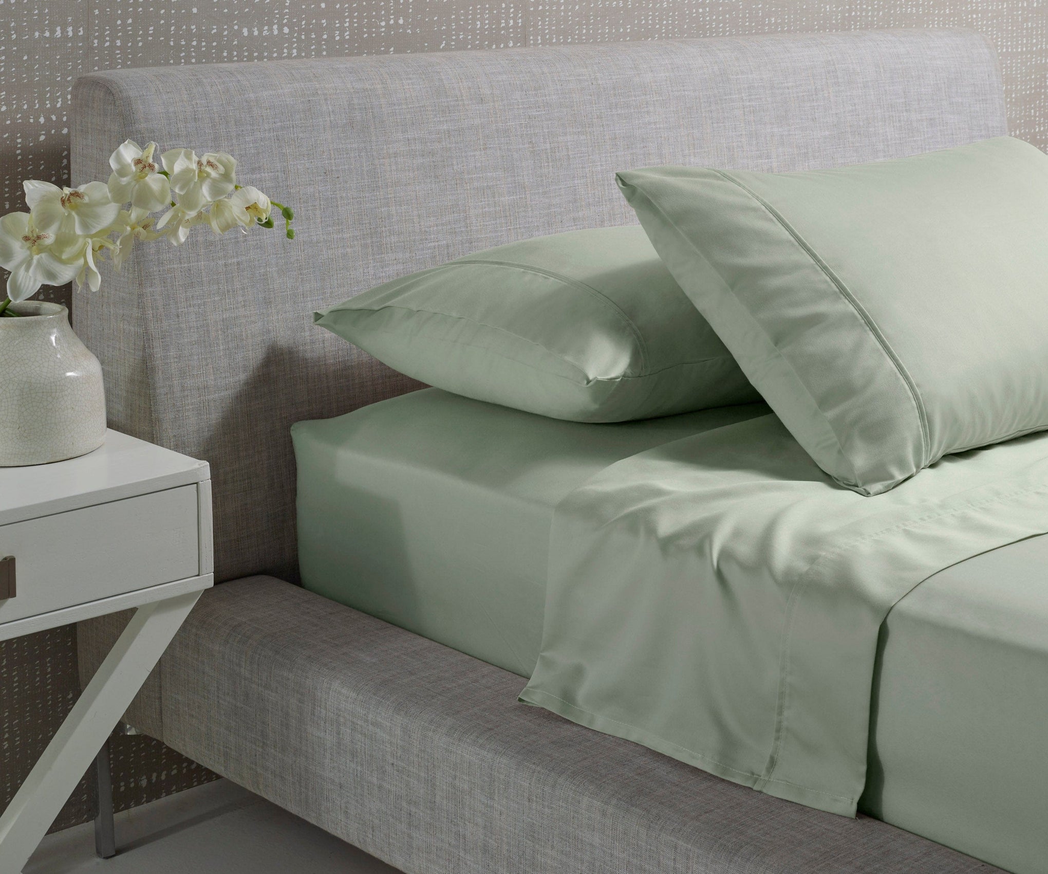 Accessorize Bed Sheets Accessorize Cotton Flannelette Sheet Set Sage