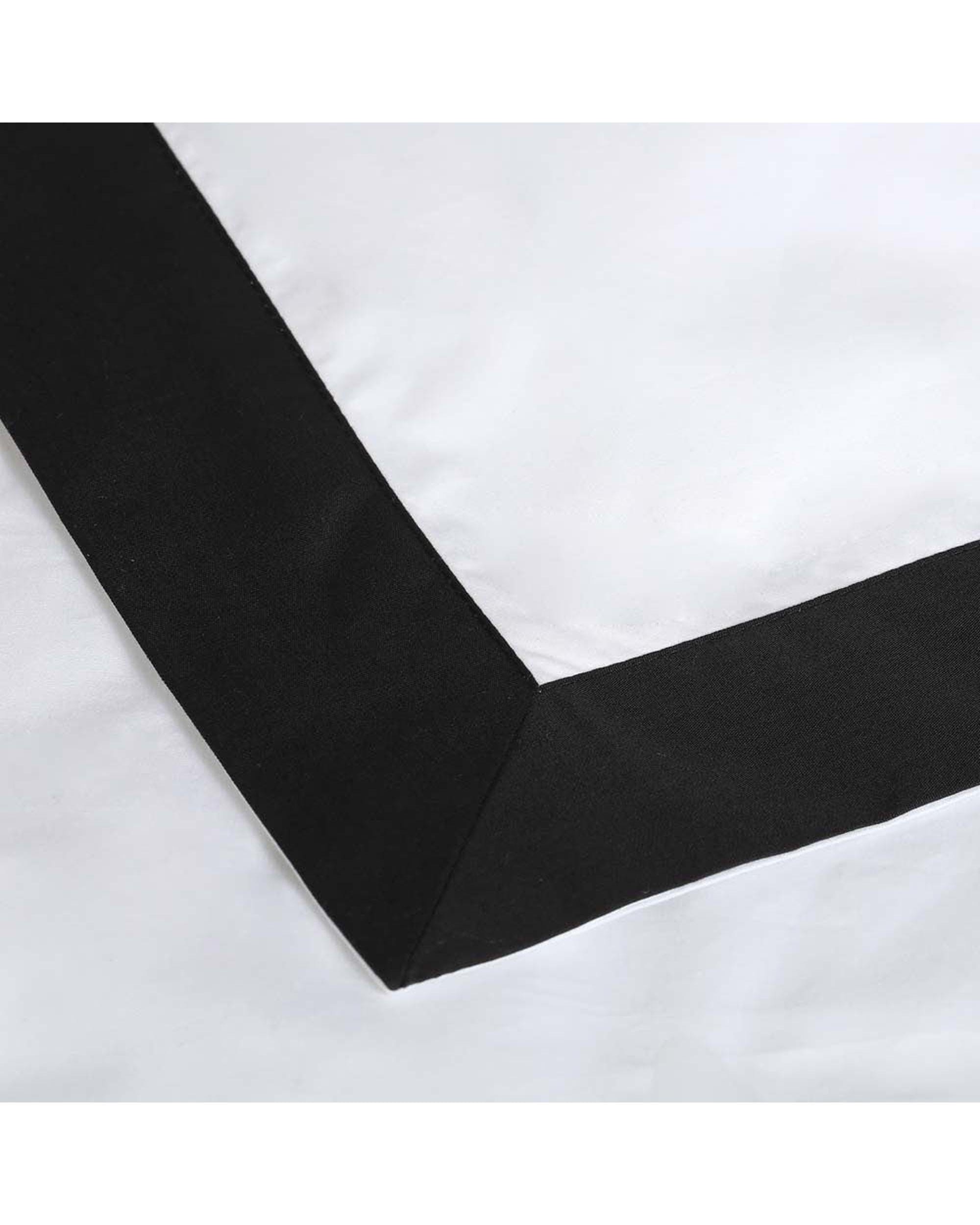 Accessorize Quilt Cover Accessorize Deluxe Hotel Quilt Cover Set - WHITE/BLACK