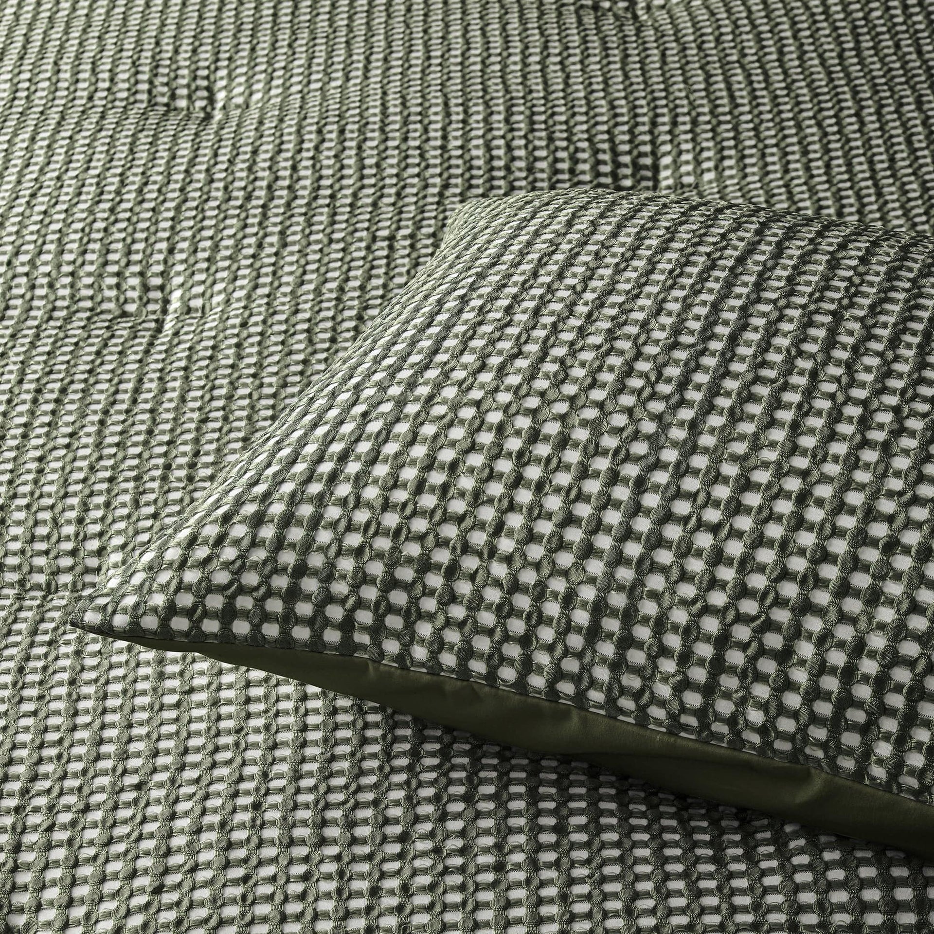 Accessorize Quilt Cover Accessorize | Hokey Pokey Waffle Green Quilt Cover Set