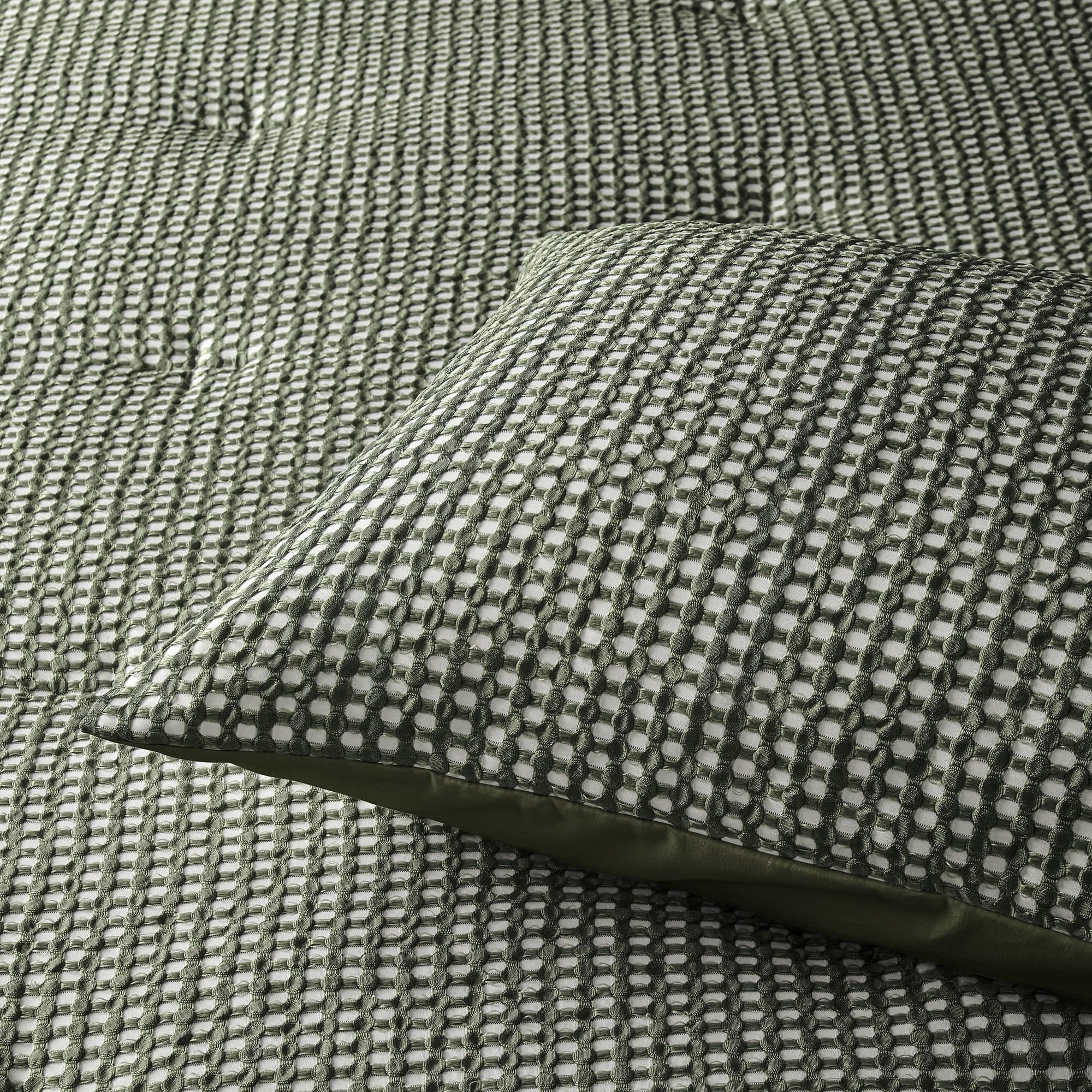 Accessorize Quilt Cover Accessorize | Hokey Pokey Waffle Green Quilt Cover Set