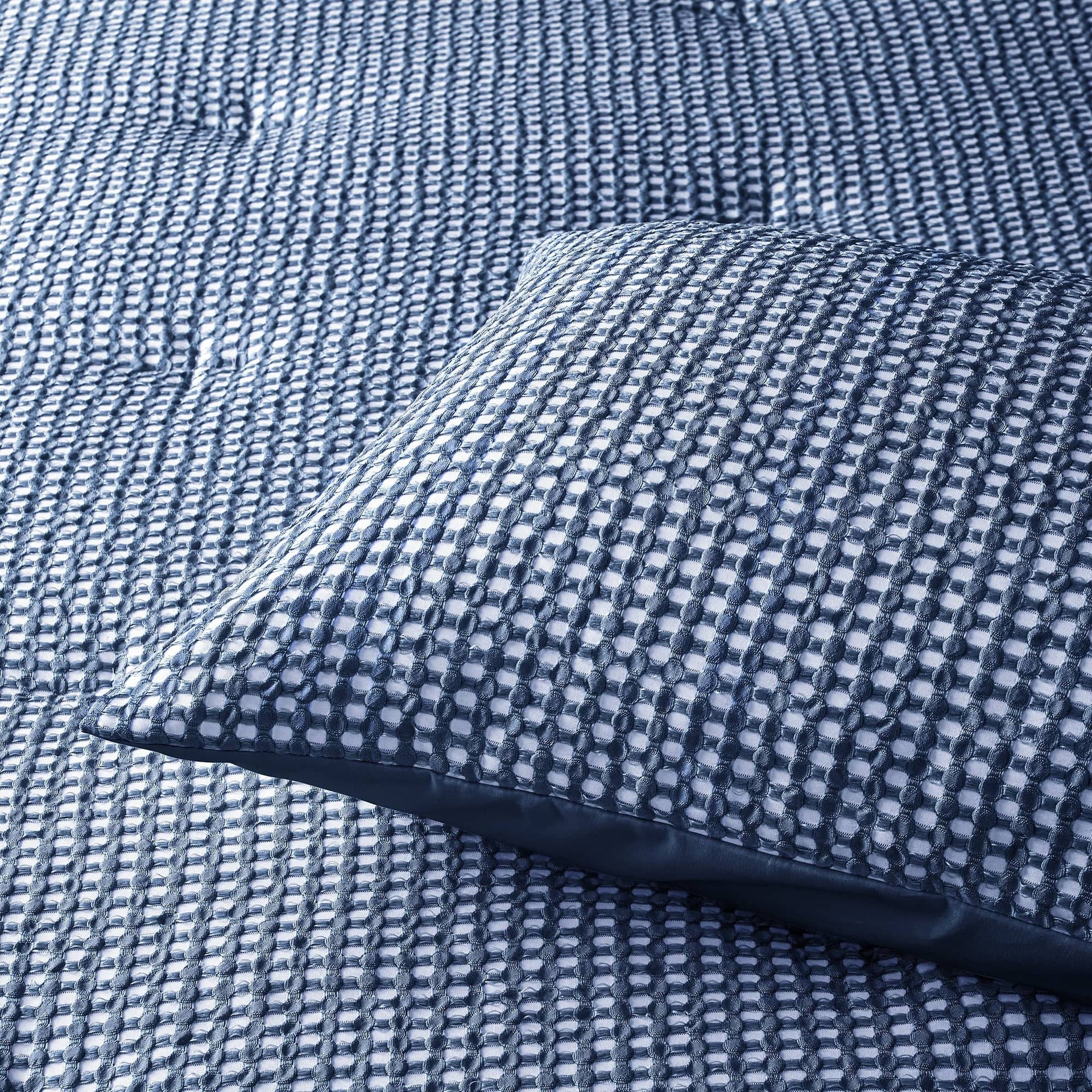 Accessorize Quilt Cover Accessorize | Hokey Pokey Waffle Navy Quilt Cover Set