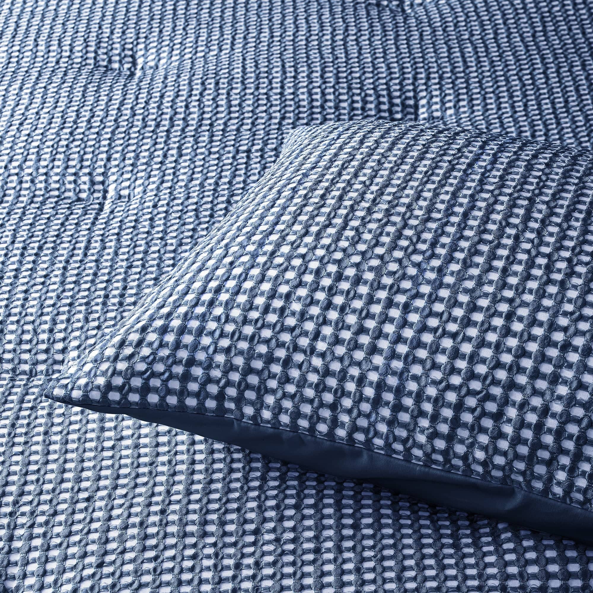Accessorize Quilt Cover Accessorize | Hokey Pokey Waffle Navy Quilt Cover Set